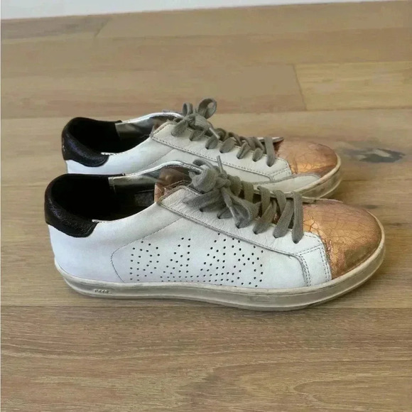 P448 Metallic Toe Low-Top Sneakers size 37 - Picture 1 of 6